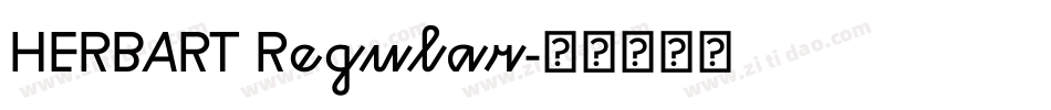 HERBART Regular字体转换